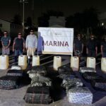 Marina asegura 650 kilogramos de cocaína y detiene a seis personas frente a costas de Michoacán