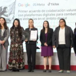 Sheinbaum firma acuerdo con Google, Meta y TikTok contra violencia digital