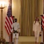 Melania Trump presenta robot humanoide en cumbre educativa de la Casa Blanca