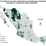 México acumula 15,151 casos y 36 muertes por sarampión; aplican 33.9 millones de vacunas