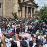 Madres buscadoras protestan en Fan Fest de Guadalajara y rechazan señalamientos de Sheinbaum
