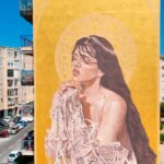 Artista italiano fusiona a Rosalía y Santa Rosalía en un mural en Palermo