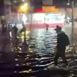 Inundaciones en paradero de Indios Verdes por lluvias intensas en zona norte de CDMX