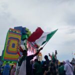 Llenan Monumento a la Revolución y Diana Cazadora por partido México-Inglaterra; extienden horario del Metro