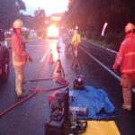 Volcadura de tráiler con ácido clorhídrico cierra autopista México-Cuernavaca