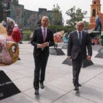 Plaza Tlaxcoaque combina memorial de Jodyalí, exposición de ajolotes y videovigilancia del C5