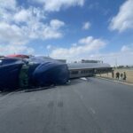 Accidente entre tráiler y pipa moviliza a Protección Civil en Ciénega de Flores